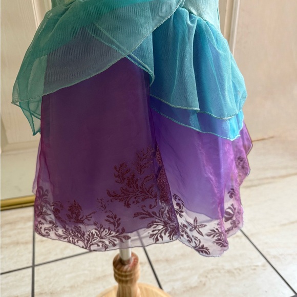 Ariel Purple and Teal Kids Costume Dress - Picture 4 of 7